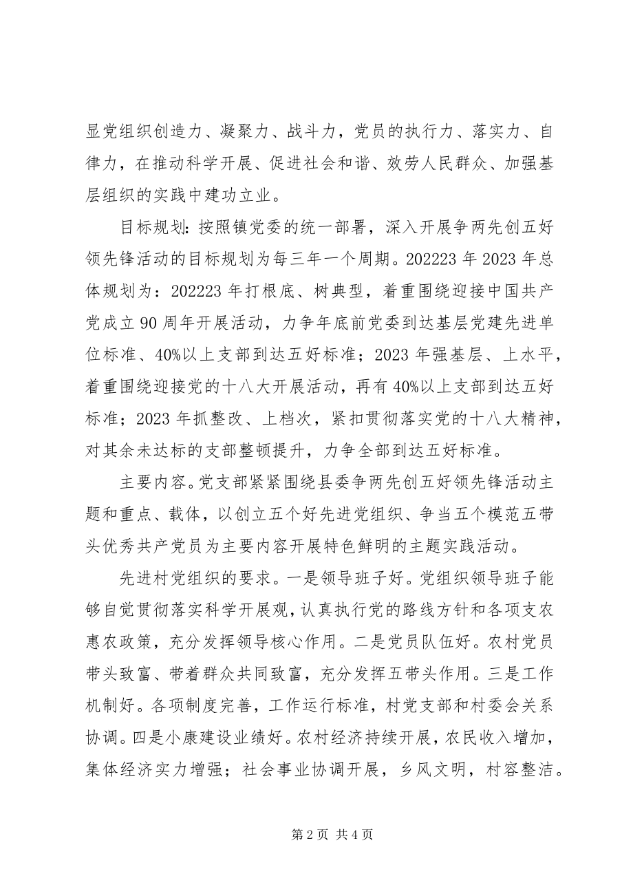 2023年开展争两先创五好当先锋活动动员大会上的致辞稿.docx_第2页