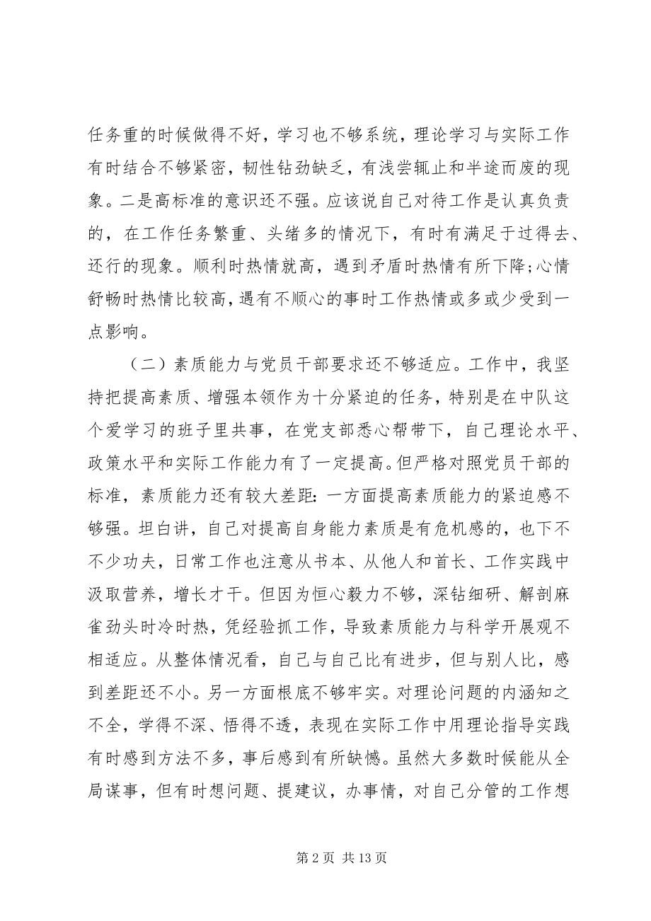 2023年严守党规党纪做合格党员民主生活会提纲.docx_第2页