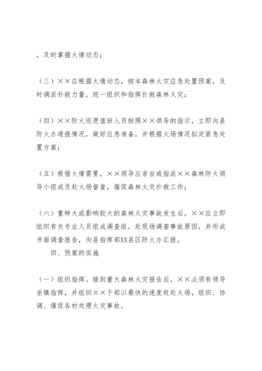 2023年镇重大森林火灾事故应急处置预案 .doc_第3页