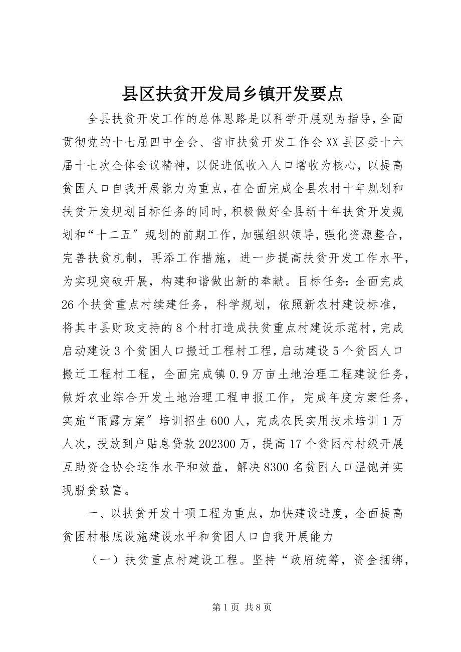 2023年县区扶贫开发局乡镇开发要点.docx_第1页