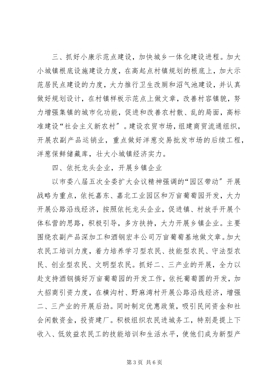 2023年努力建设社会主义新农村在工委经济工作会上致辞.docx_第3页