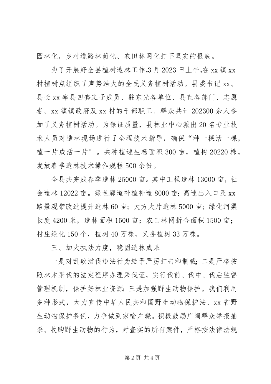 2023年县林业中心上半年工作总结.docx_第2页