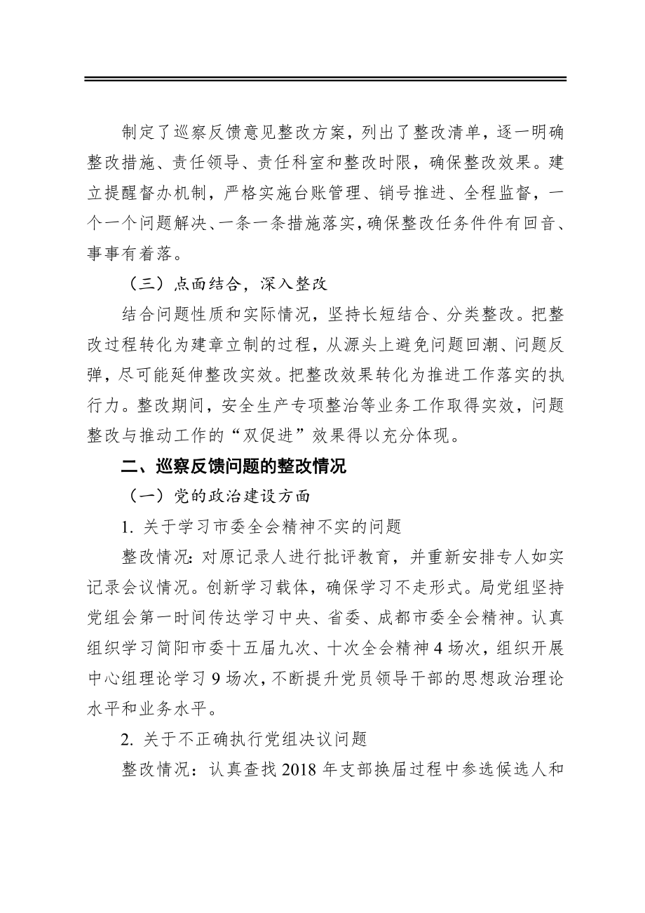 市应急管理局党组关于巡察整改情况的通报.docx_第2页