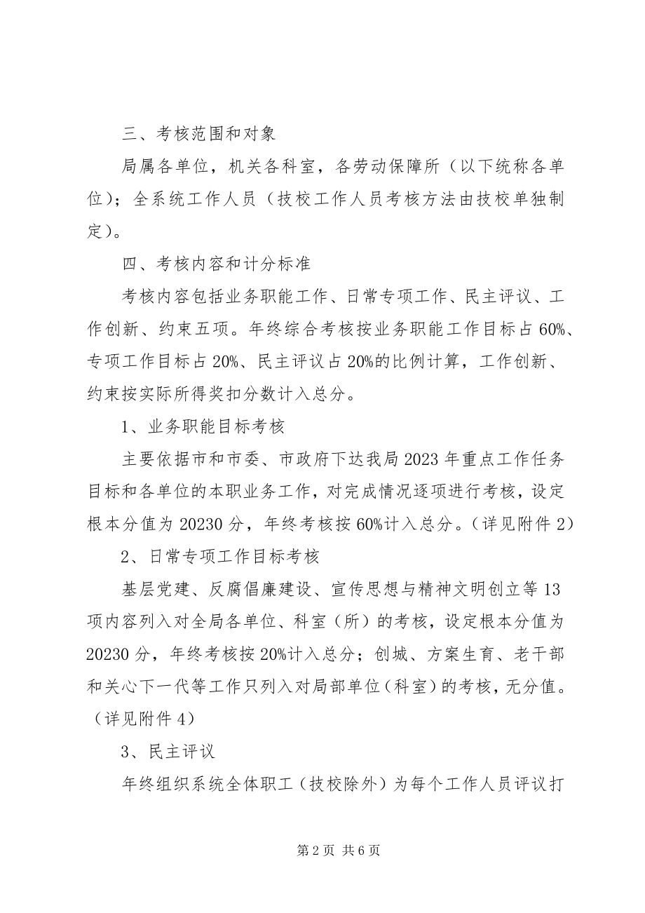 2023年劳保局管理考核意见.docx_第2页