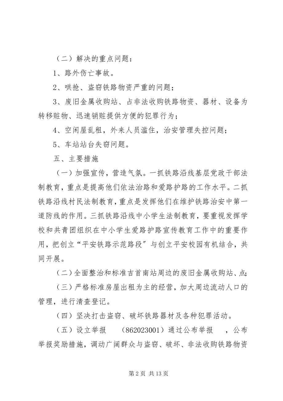 2023年双塘镇铁路周边环境整治方案.docx_第2页