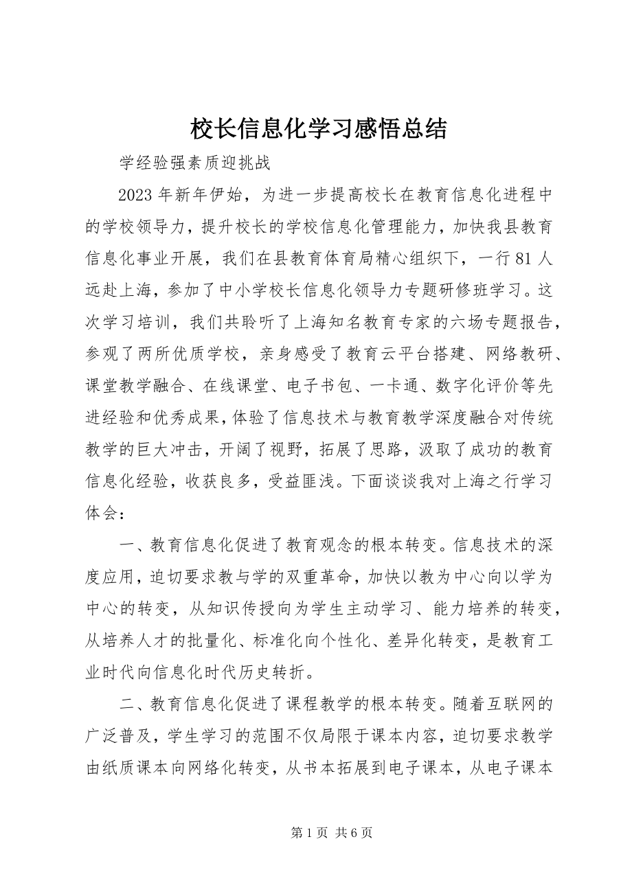 2023年校长信息化学习感悟总结.docx_第1页