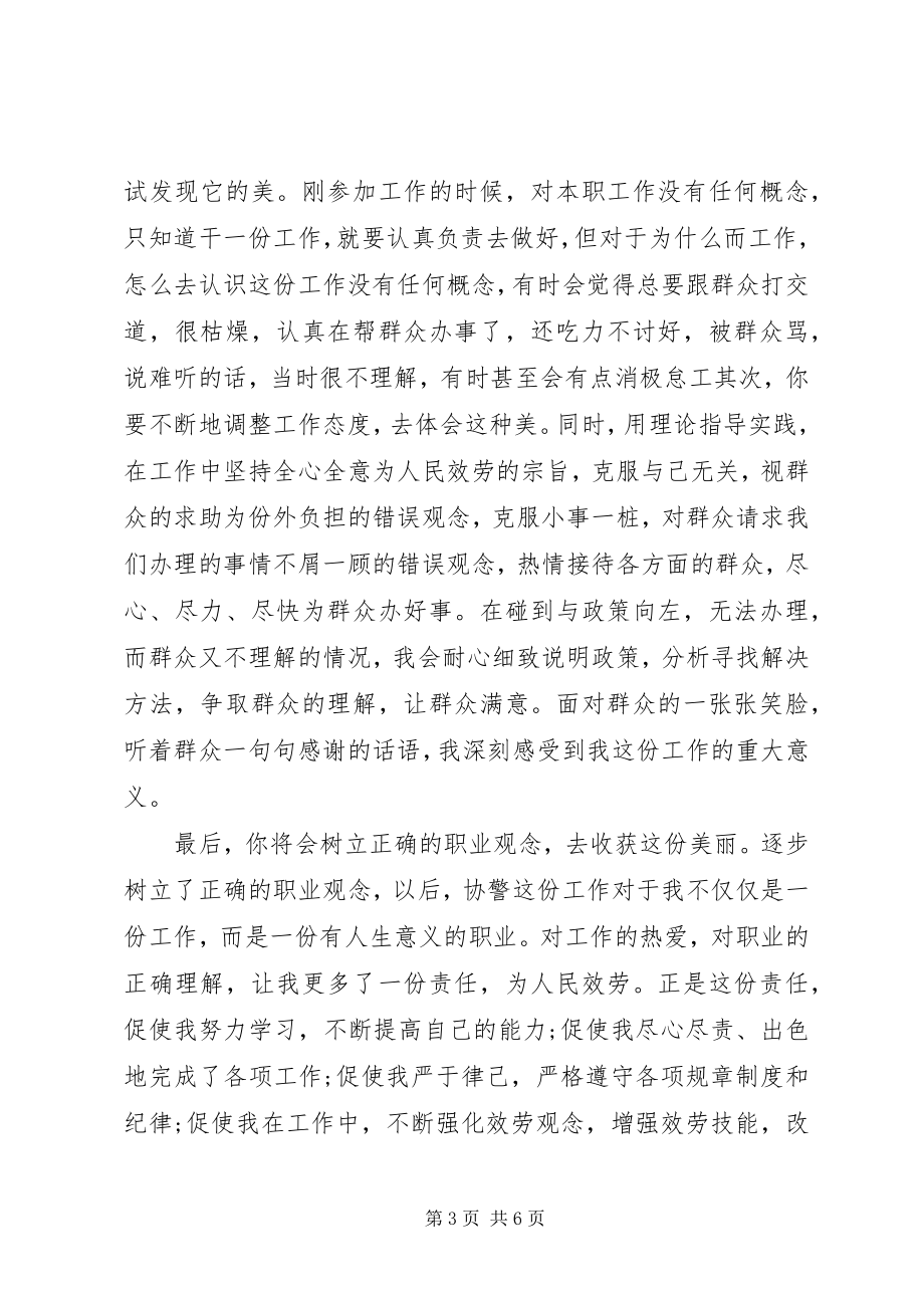 2023年辅警先进事迹材料三篇.docx_第3页