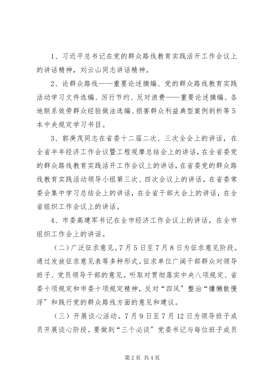 2023年乡镇党的群众路线教育实践活动民主生活会实施方案.docx_第2页