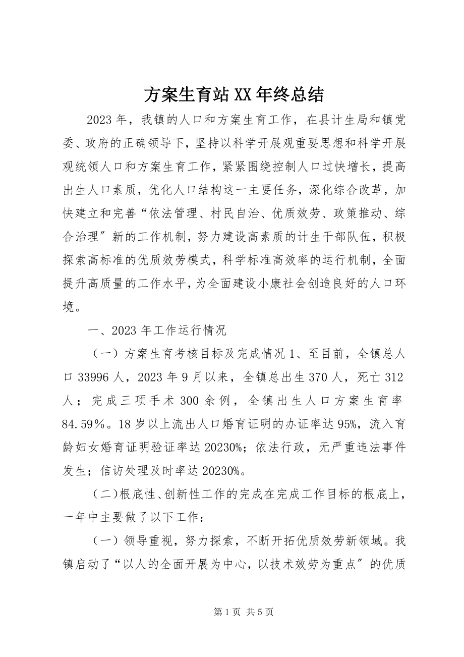 2023年计划生育站终总结.docx_第1页