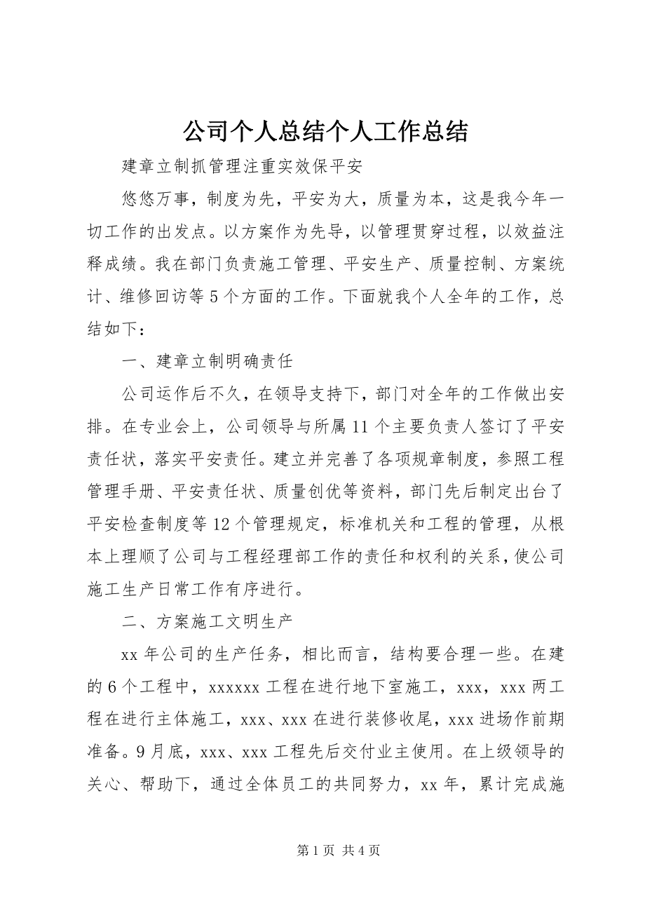 2023年公司个人总结个人工作总结.docx_第1页