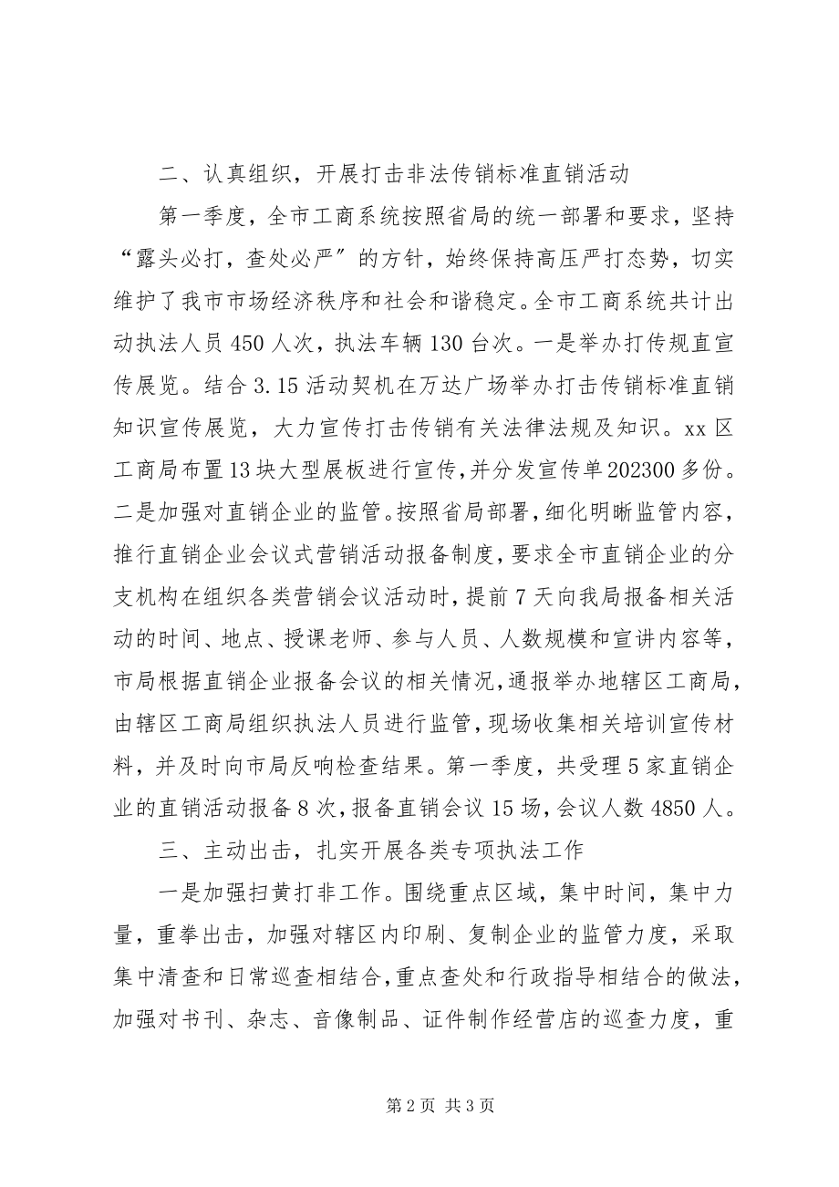 2023年市工商局季度执法工作总结.docx_第2页