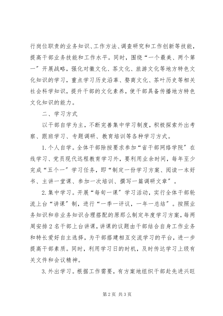 2023年干部学习提升素质实施方案.docx_第2页