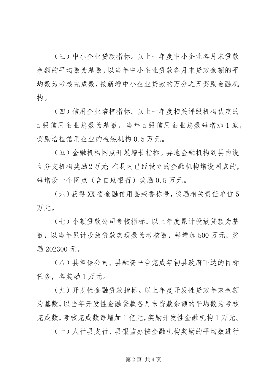 2023年金融业支持县域经济评核奖励意见.docx_第2页