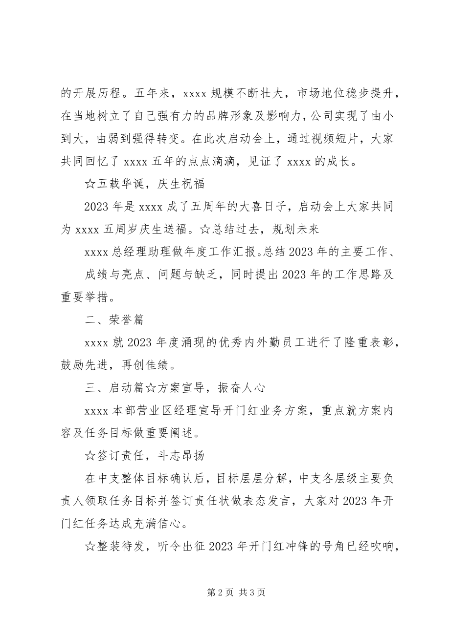 2023年表彰暨开门红启动会简报.docx_第2页