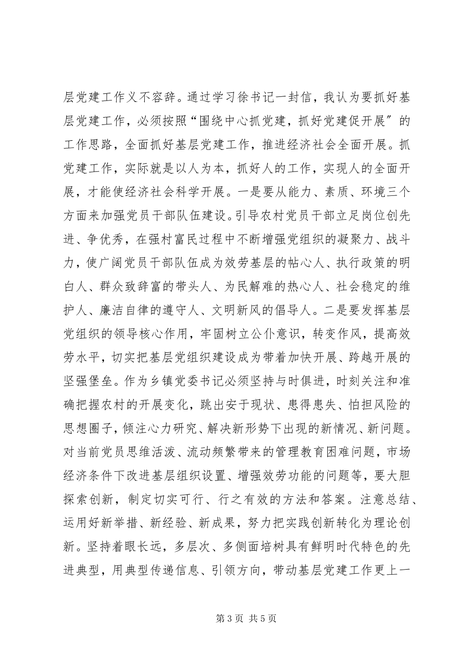 2023年学习徐广国《致全市各级党组织书记的一封信》心得体会最终.docx_第3页