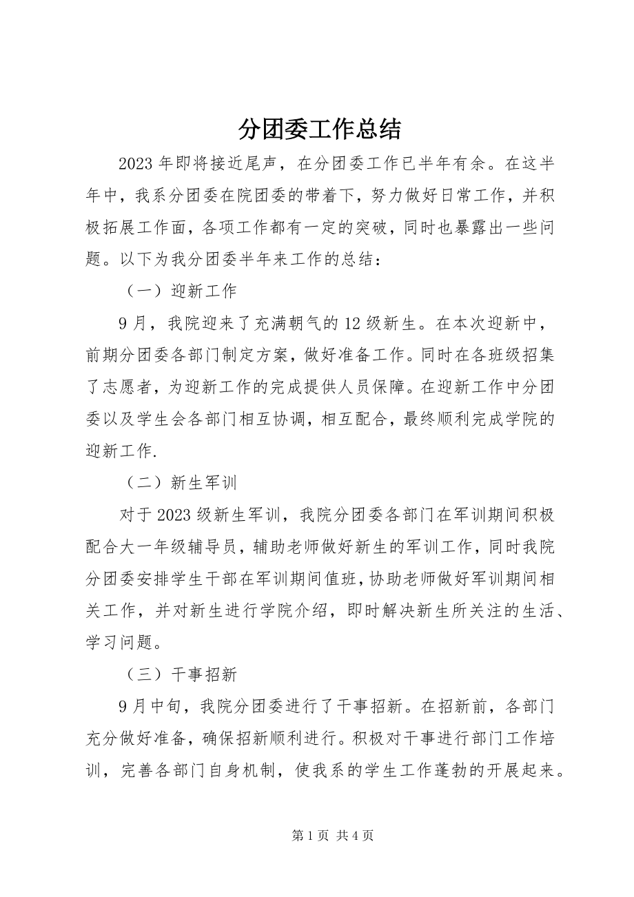 2023年分团委工作总结.docx_第1页