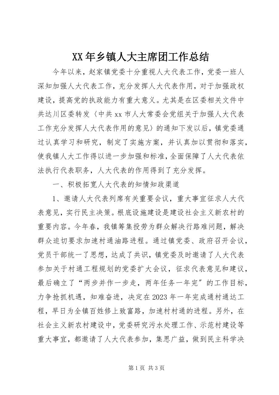 2023年乡镇人大主席团工作总结5.docx_第1页