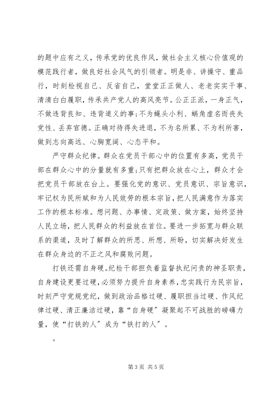 2023年讲忠诚守纪律做标杆对照检查材料.docx_第3页