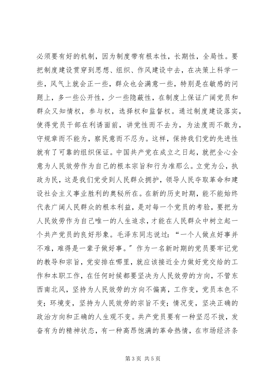 2023年保持党员先进性个人学习总结新编.docx_第3页