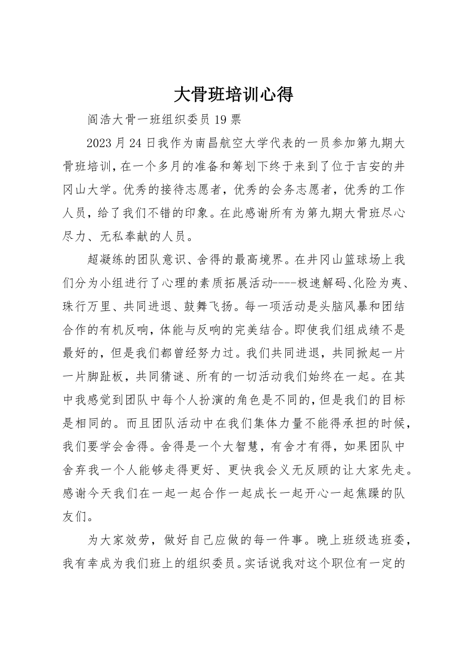 2023年大骨班培训心得新编.docx_第1页