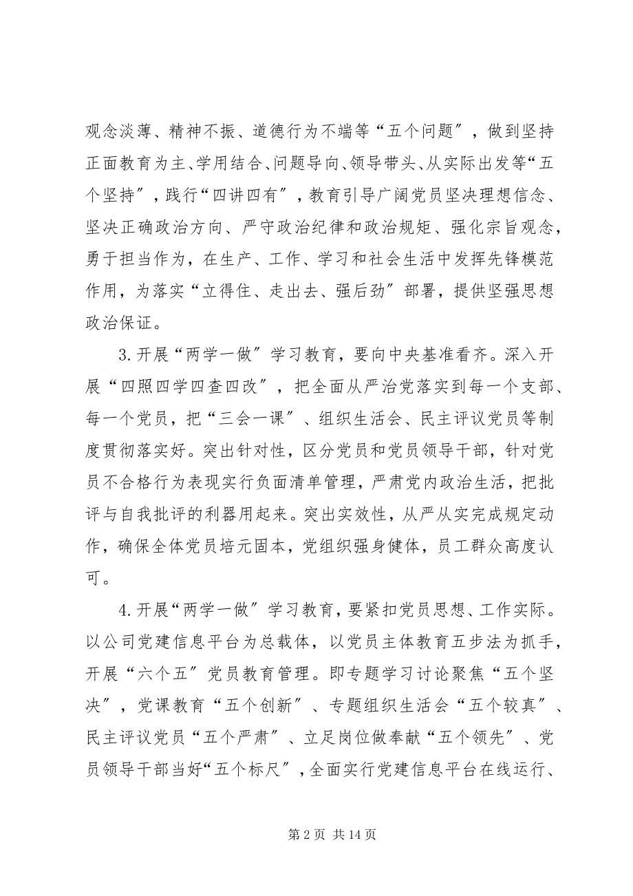 2023年学党章党规学系列致辞做合格党员学习教育实施方案.docx_第2页