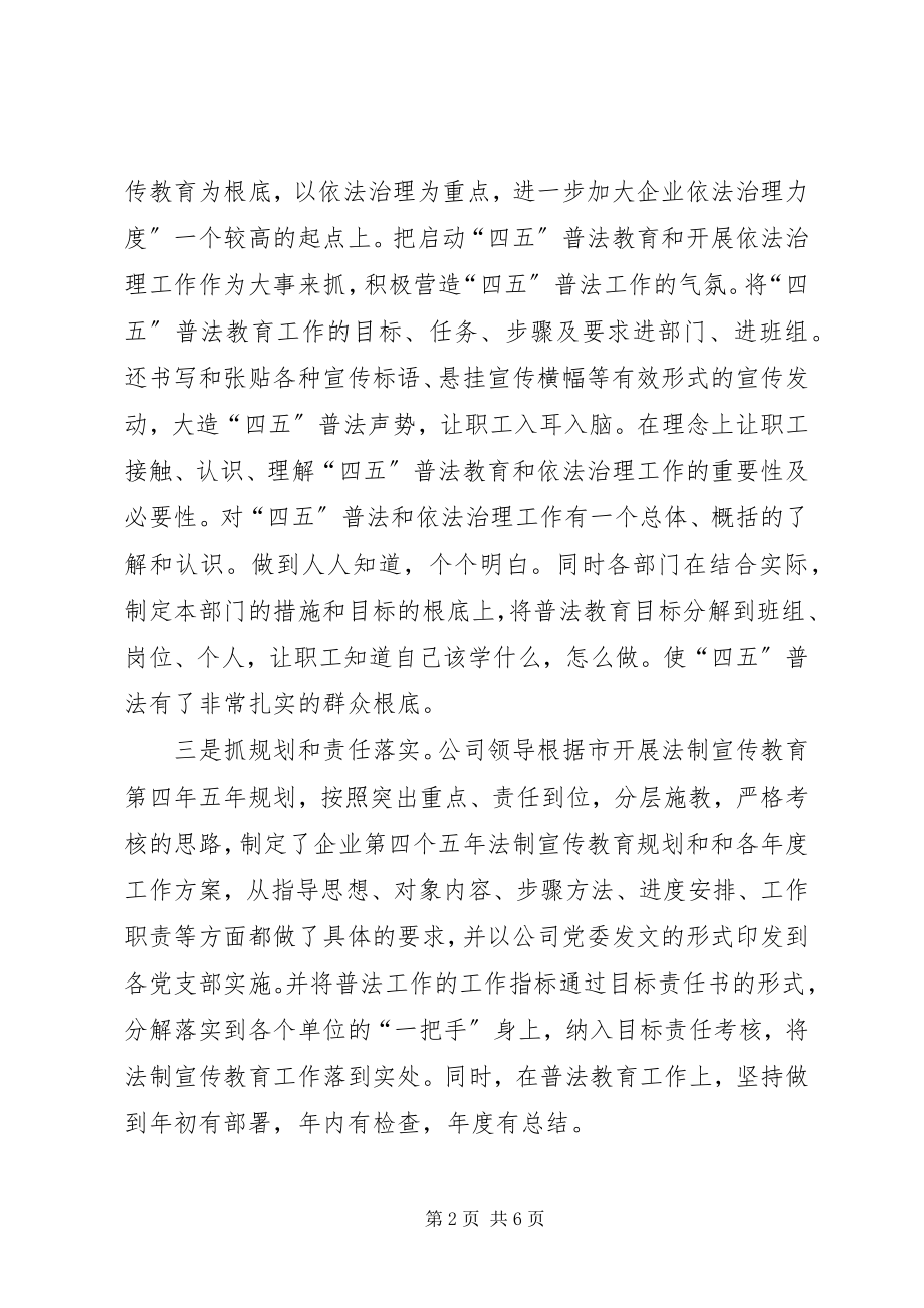 2023年“四五”普法依法治理工作总结新编.docx_第2页