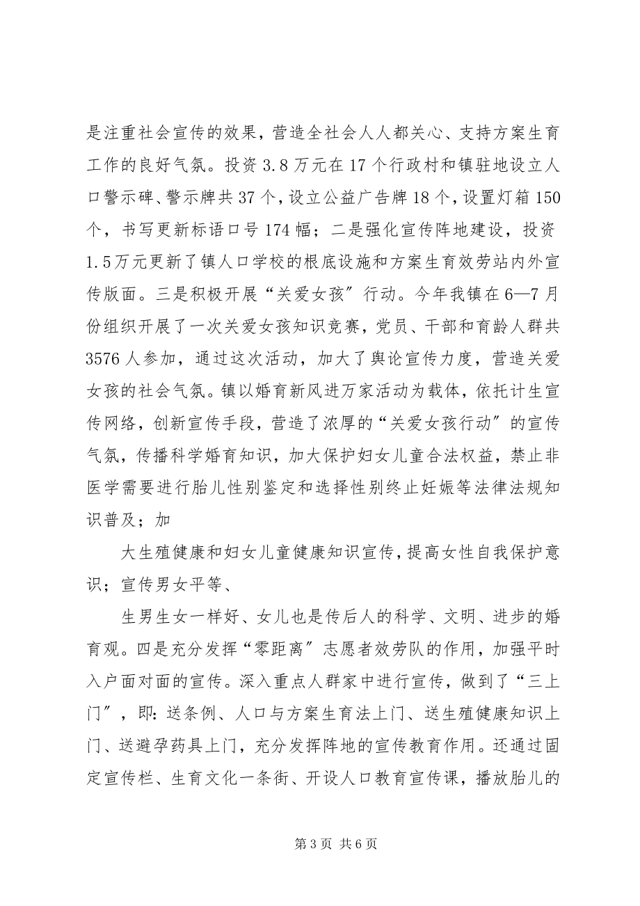 2023年镇计划生育服务站工作总结.docx_第3页