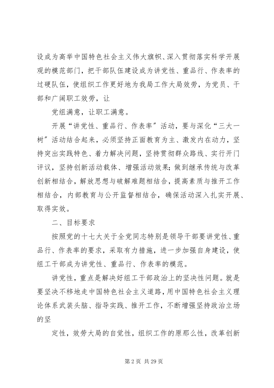 2023年市邮政系统“讲党性重品行作表率”活动实施方案.docx_第2页