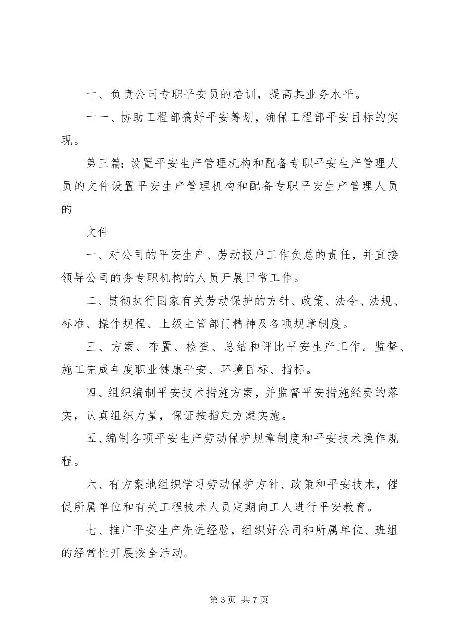 2023年配备专职安全生产和应急管理人员的决定★.docx_第3页