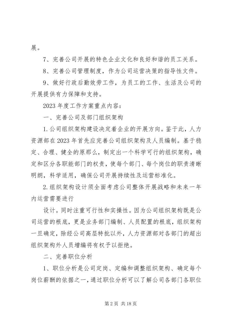 2023年行政人事部年度工作计划.docx_第2页