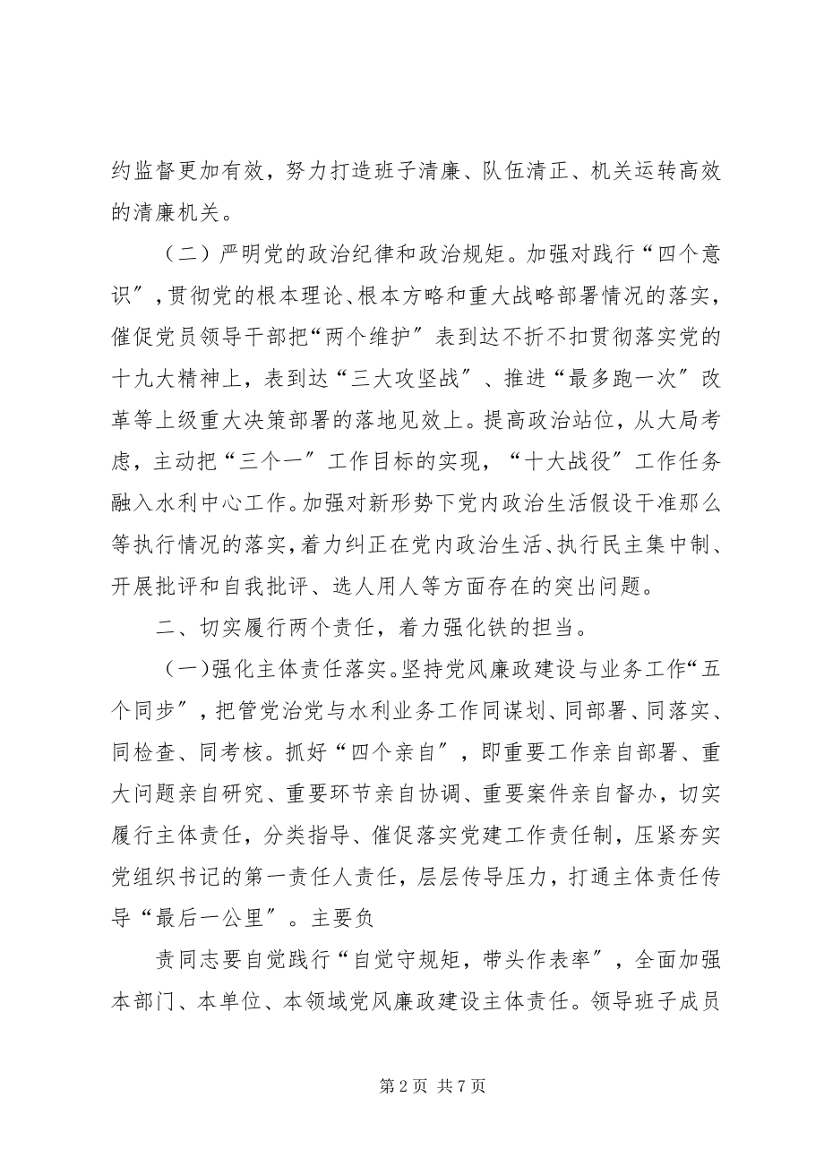 2023年水利系统年党风廉政建设和反腐败工作要点.docx_第2页