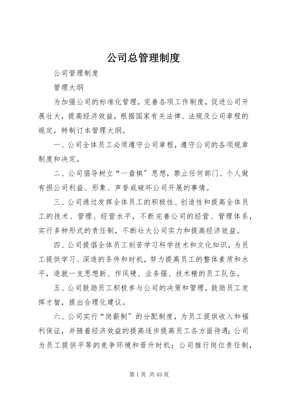 2023年公司总管理制度.docx_第1页