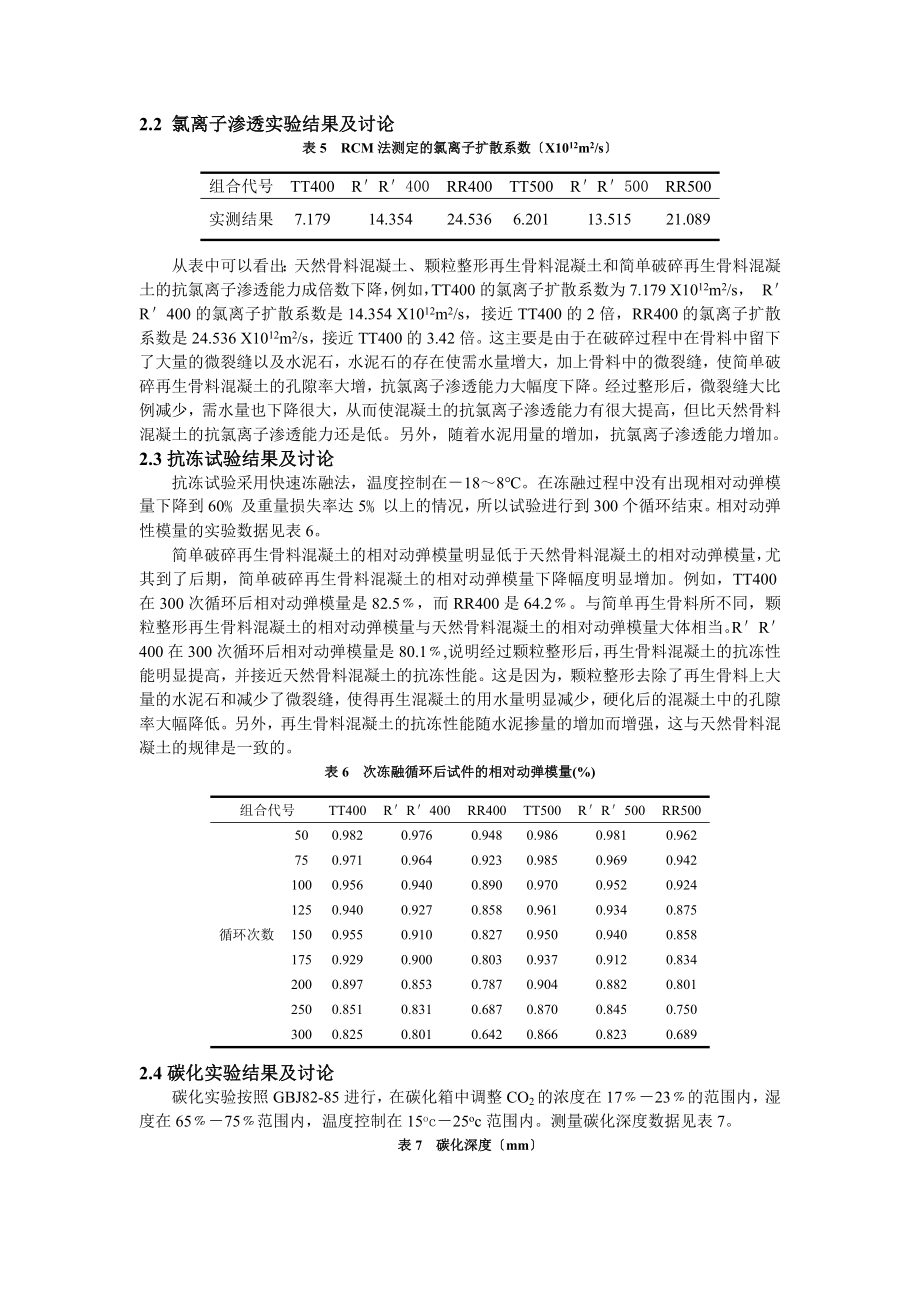 2023年颗粒整形对再生骨料混凝土耐久性的影响.doc_第3页