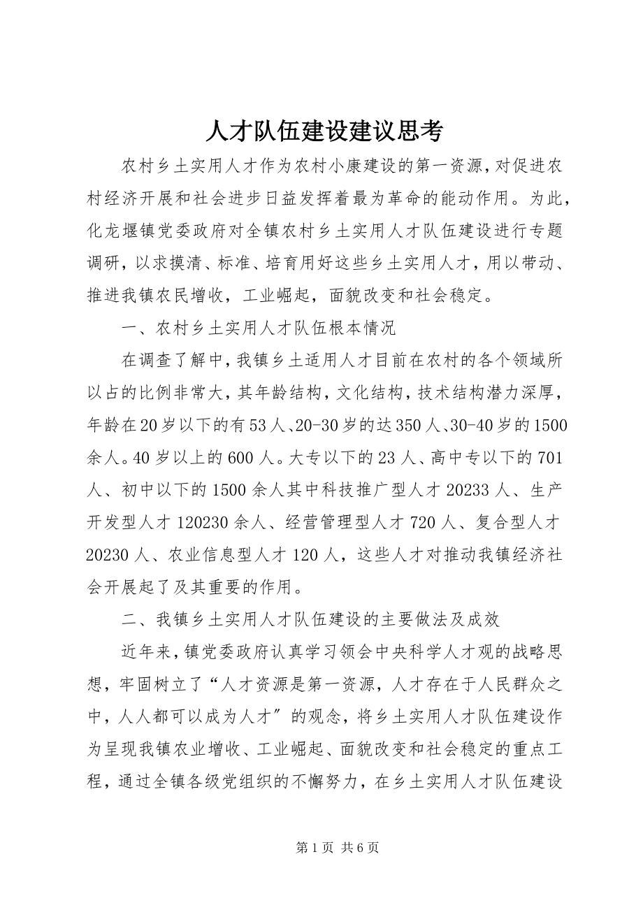 2023年人才队伍建设建议思考.docx_第1页