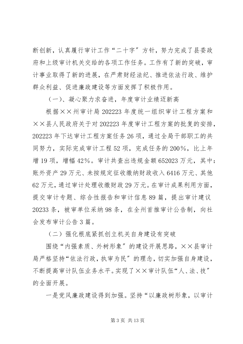 2023年审计工作会议上的致辞.docx_第3页