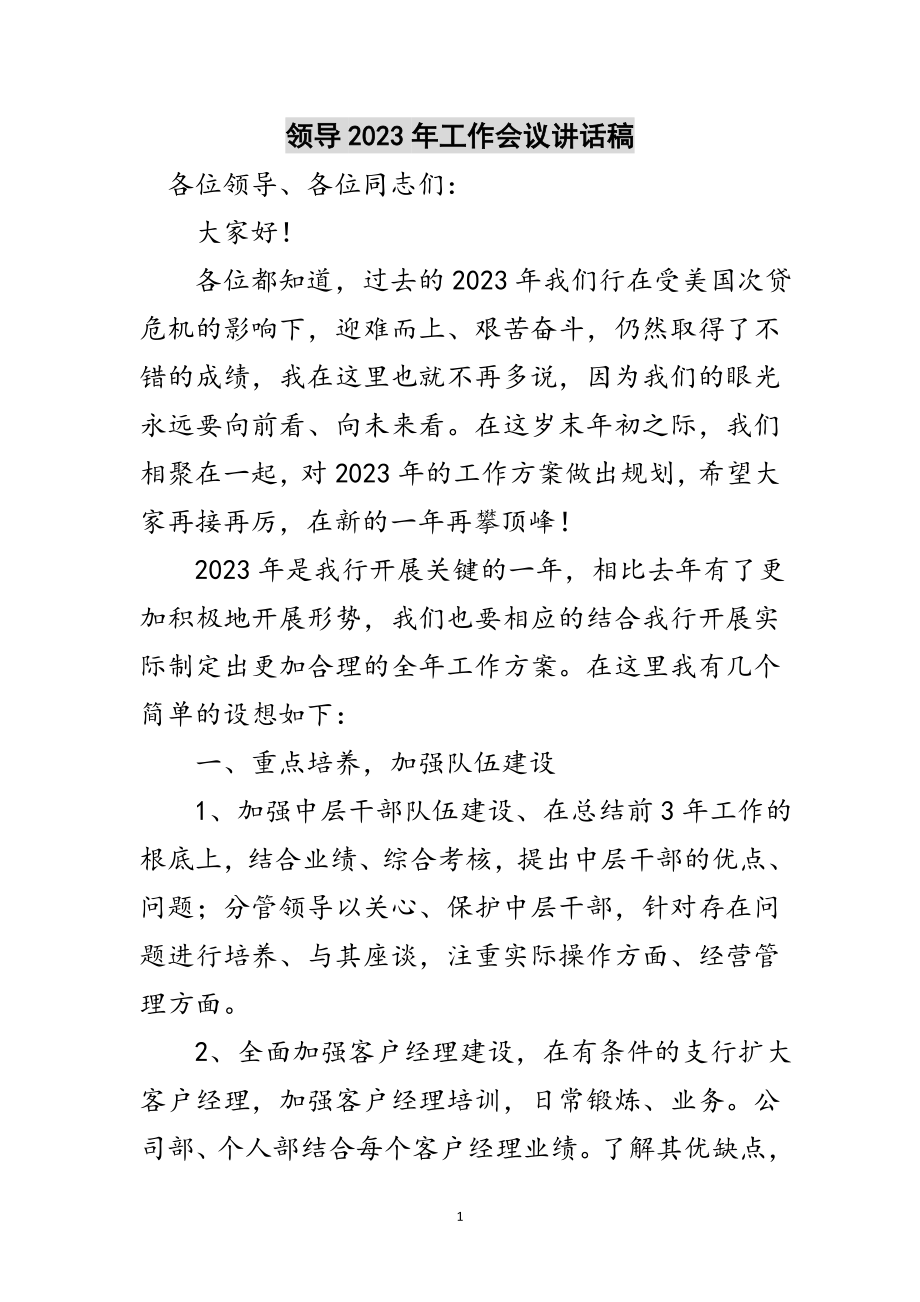 2023年领导年工作会议讲话稿范文.doc_第1页