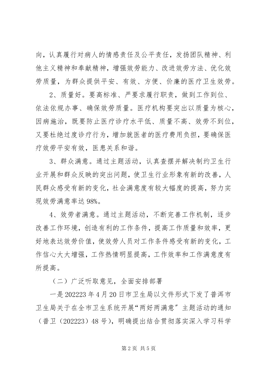 2023年卫生局两好主题活动事迹材料.docx_第2页