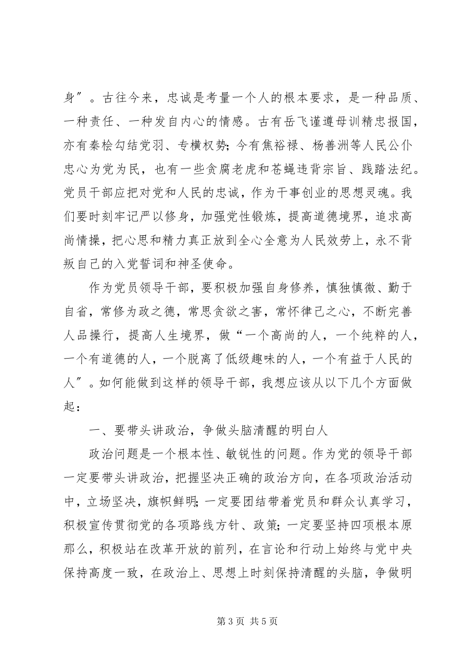 2023年“严以修身坚定理想信念”专题研讨学习体会新编.docx_第3页