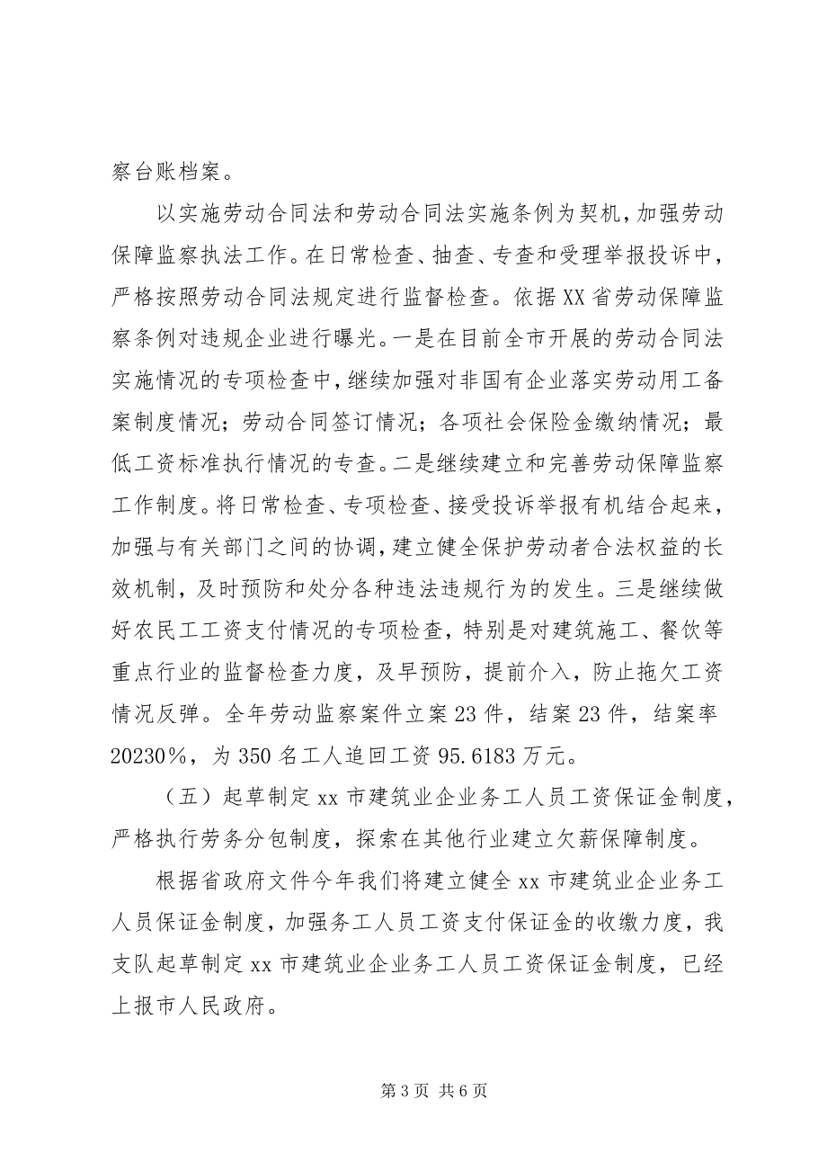 2023年市劳动保障监察支队年终总结.docx_第3页