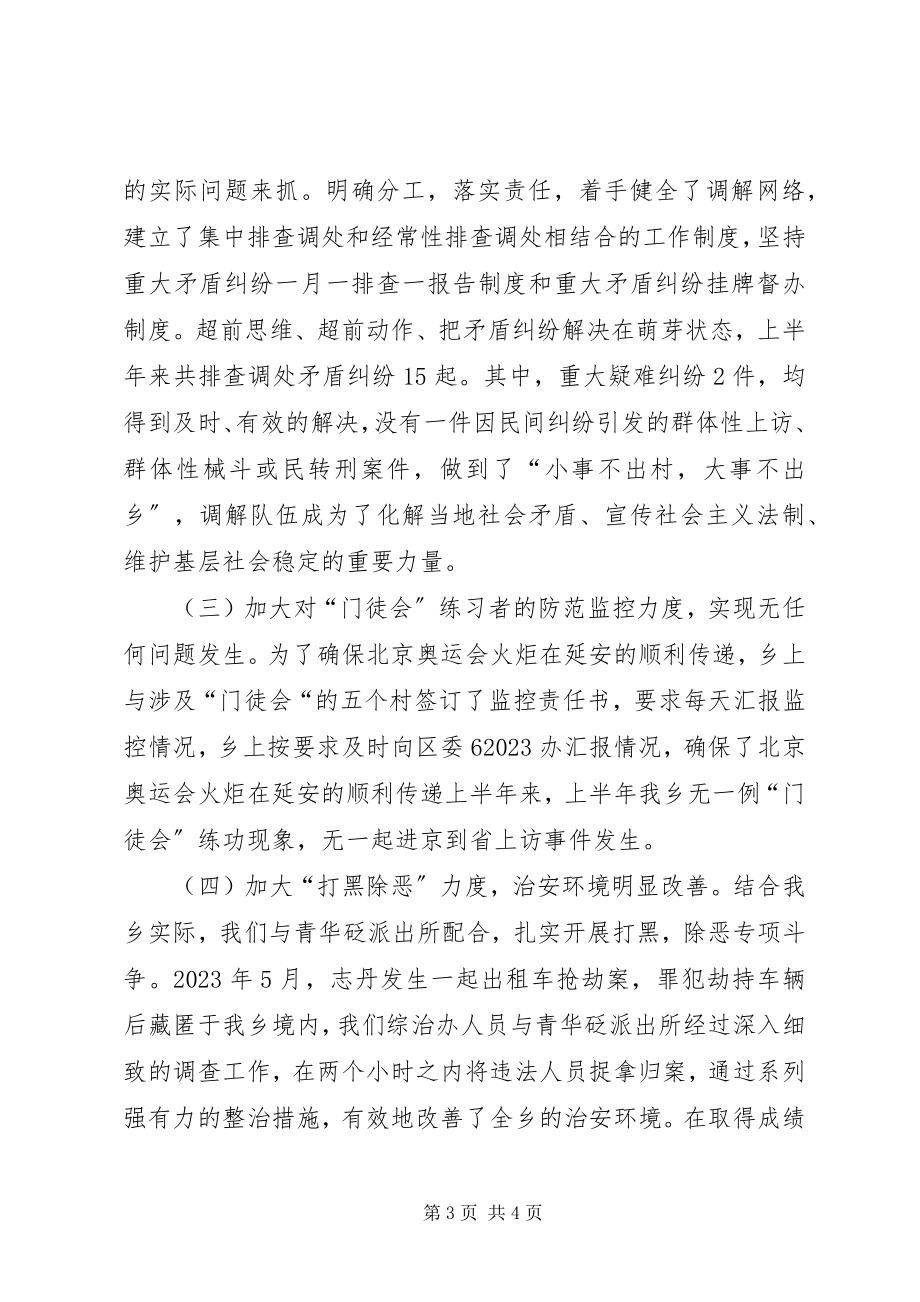 2023年乡综治工作半年总结.docx_第3页