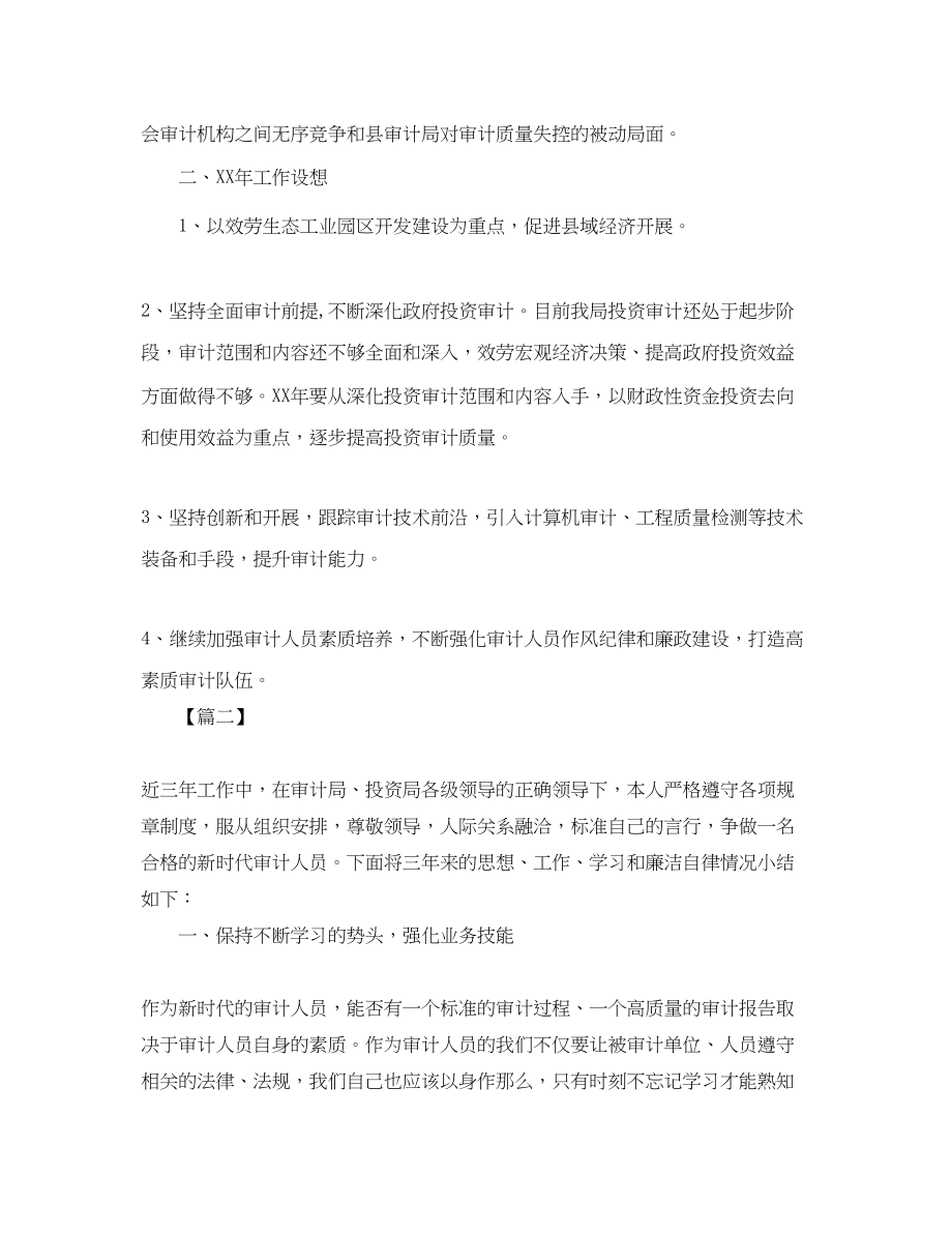 2023年投资审计个人工作总结.docx_第3页