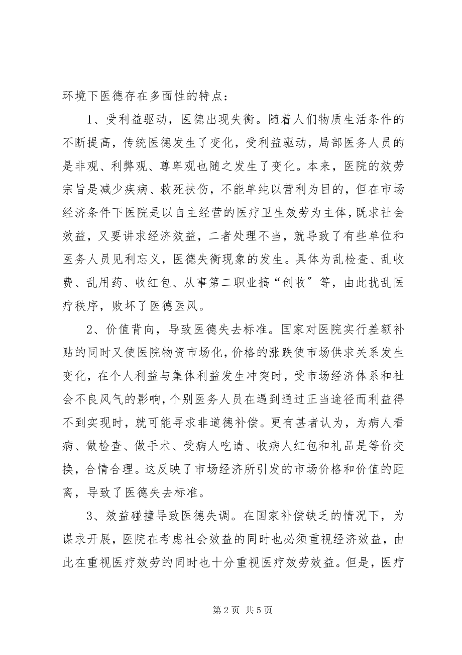 2023年学习医德医风的体会感想.docx_第2页