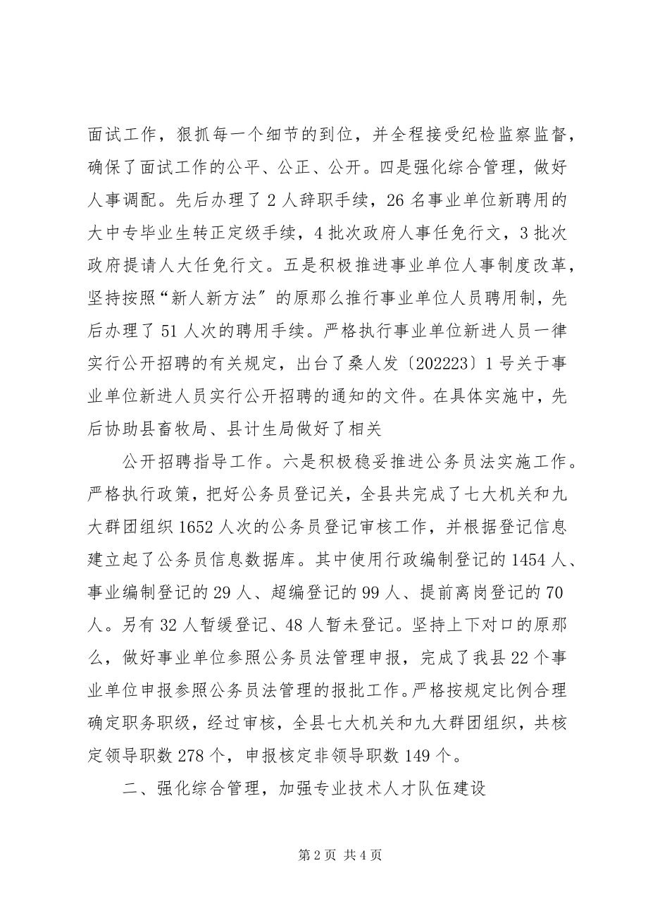 2023年上半年人事人才工作总结.docx_第2页