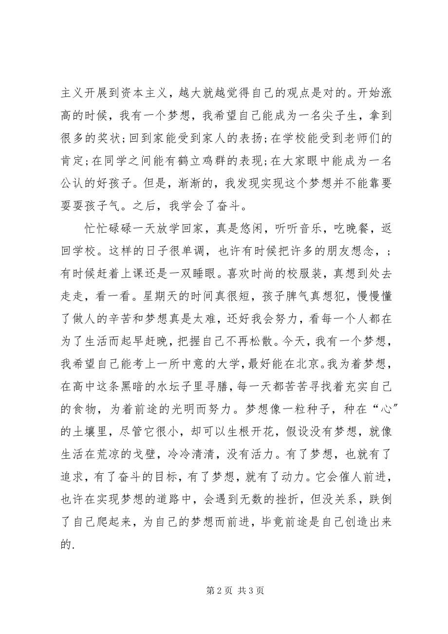 2023年有关梦想演讲稿.docx_第2页