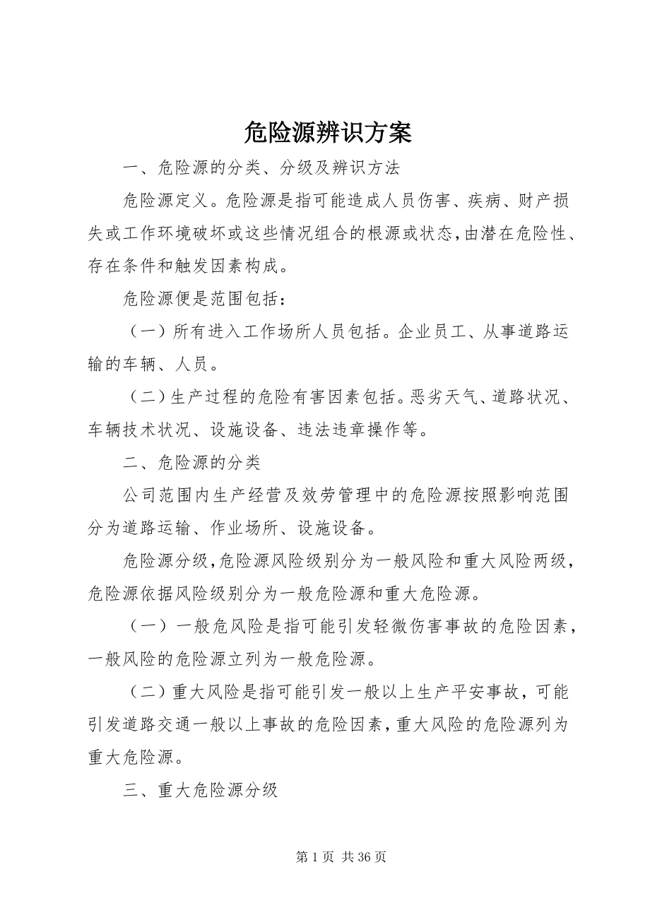 2023年危险源辨识方案.docx_第1页