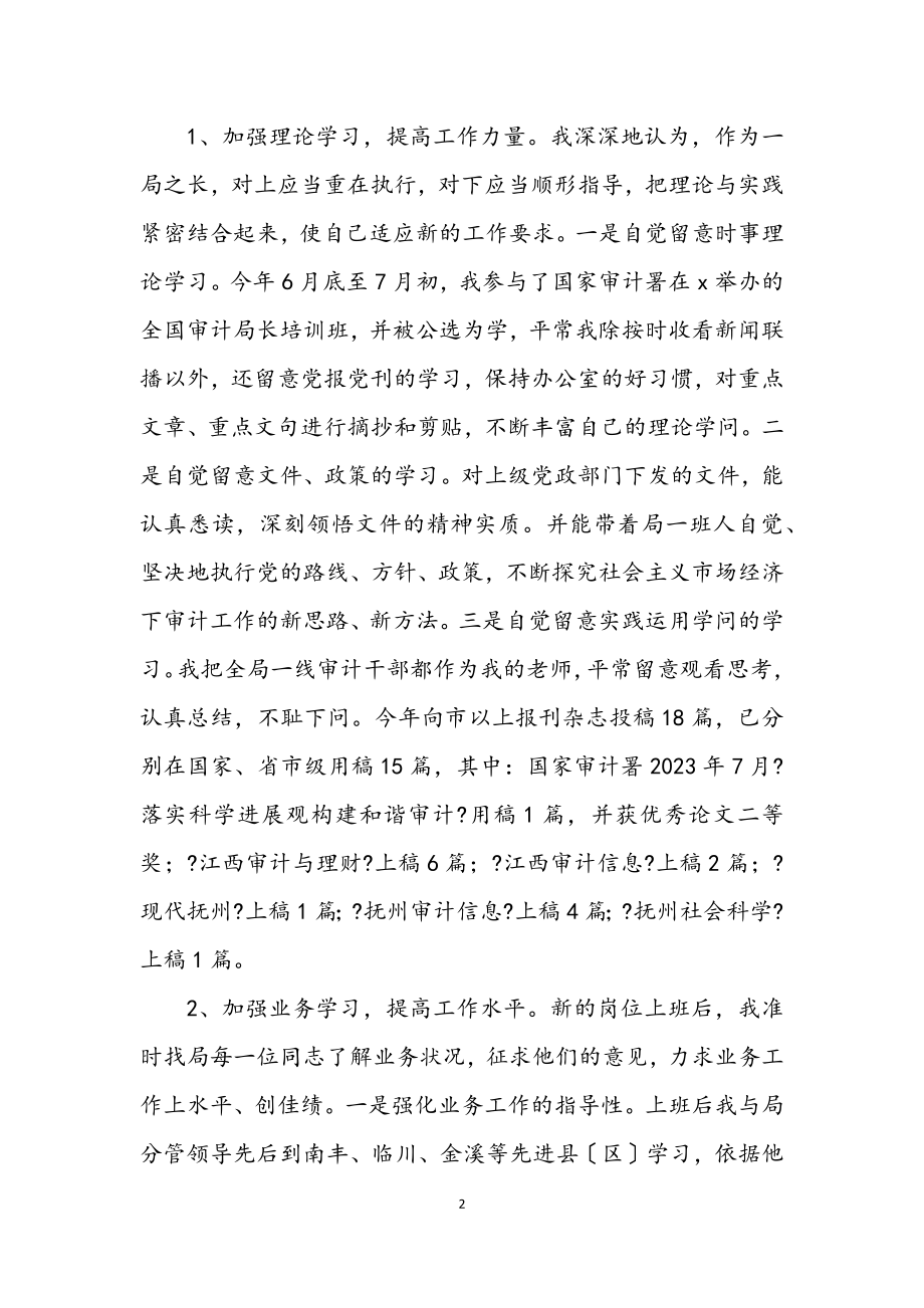 2023年审计局局长在科学发展观上的发言.docx_第2页