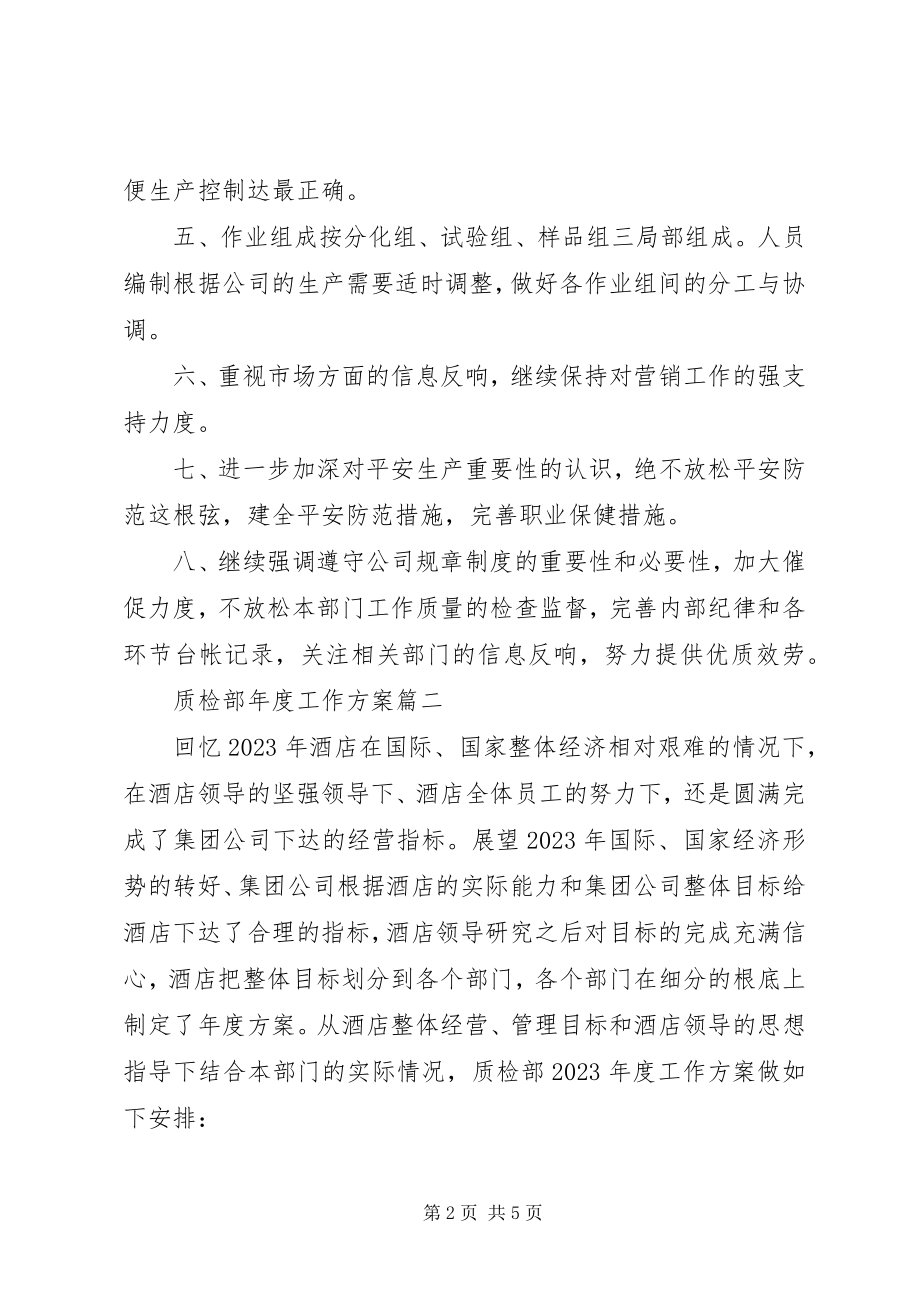 2023年质检部人员年度工作计划.docx_第2页