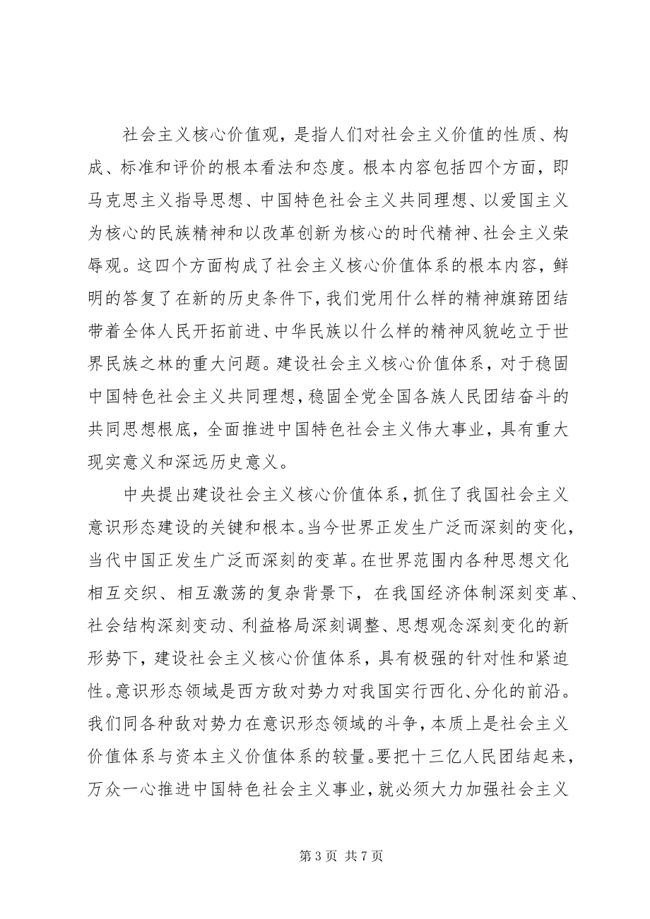 2023年干部积极践行社会主义核心价值观讲话稿.docx_第3页