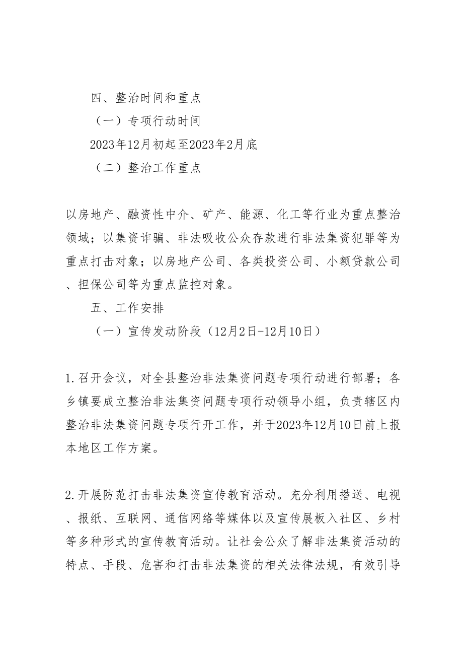 2023年全县非法集资专治实施方案.doc_第3页