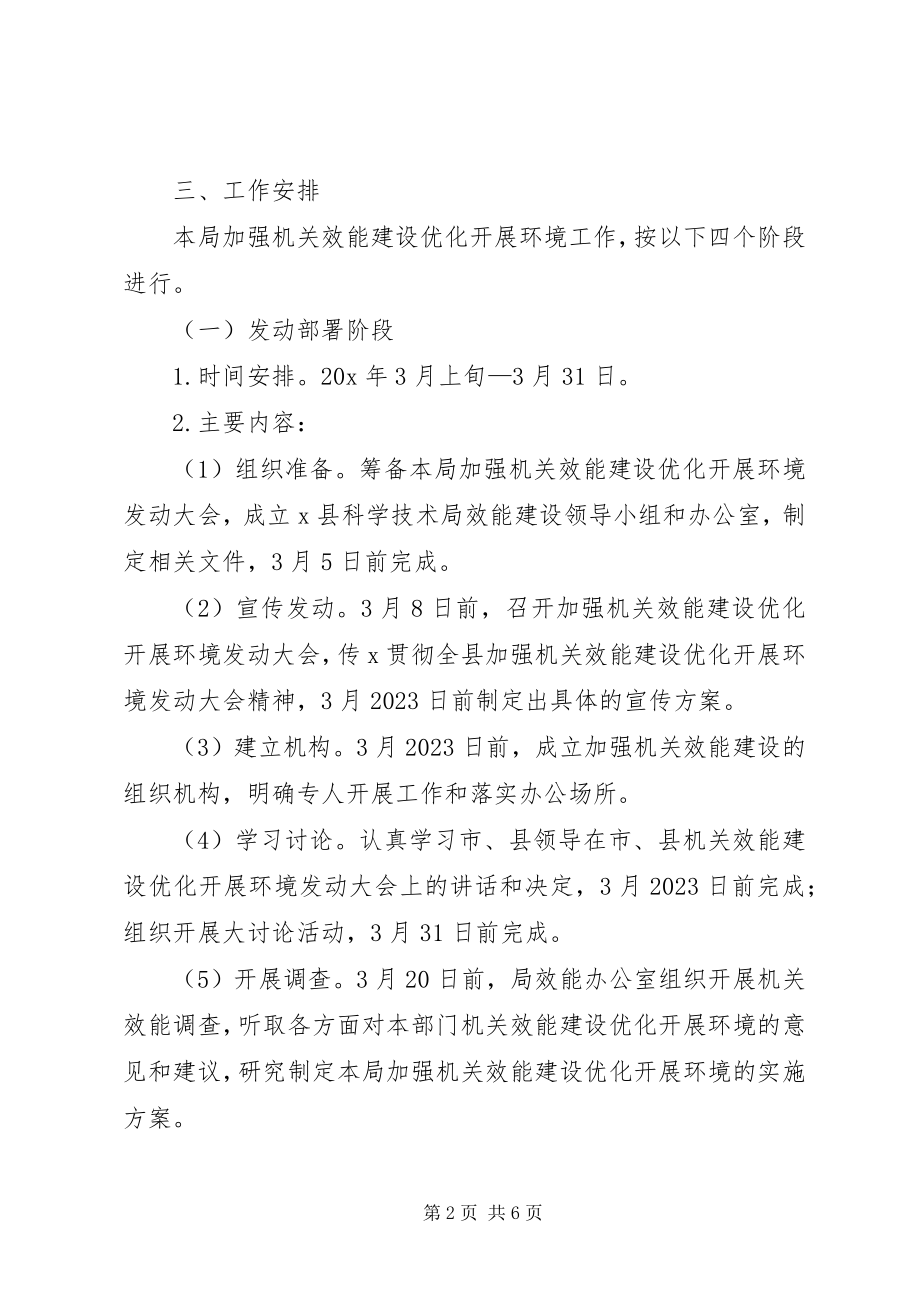 2023年机关效能建设优化发展环境方案.docx_第2页